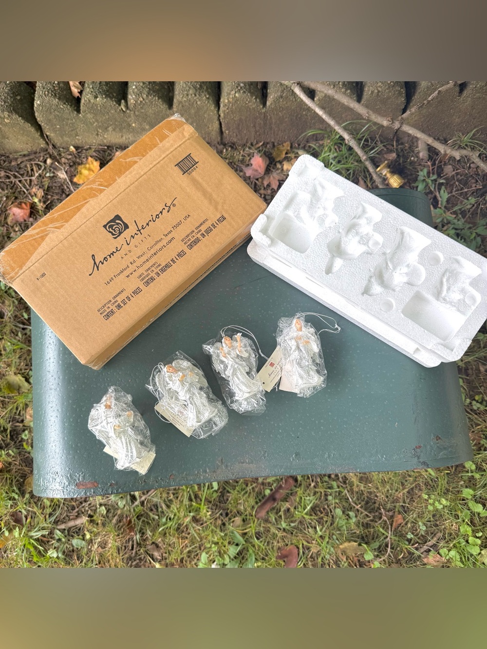 New Home Interiors Set of 4 Angel Ornaments
